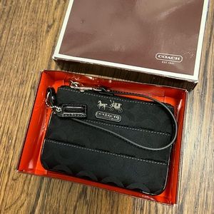 Coach clutch wallet never use blacked